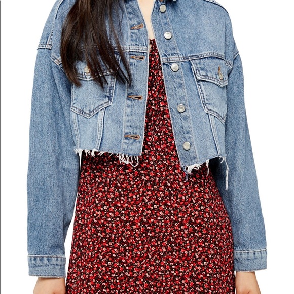 Denim Hacked Off Crop Jacket - Picture 4 of 4